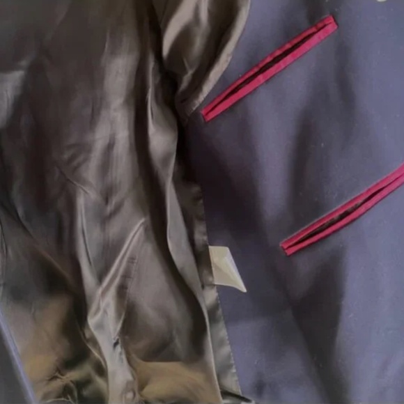 ARGENT Crossover Blazer Size 4 in Performance Cotton Navy - Picture 6 of 8